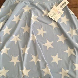 NWT Girl’s LuLaRoe Size 12 Azure Patriotic Star
